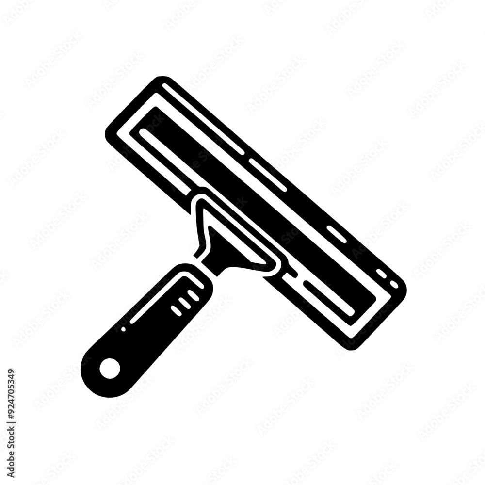 Obraz premium Squeegee Silhouette Illustration