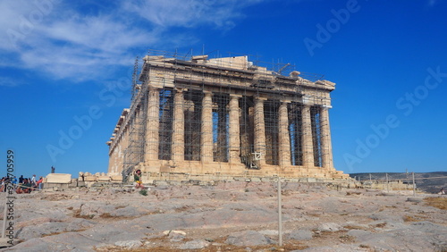 View of Parthenon in the Acropolis of Athens, 11th June 2024, Greece