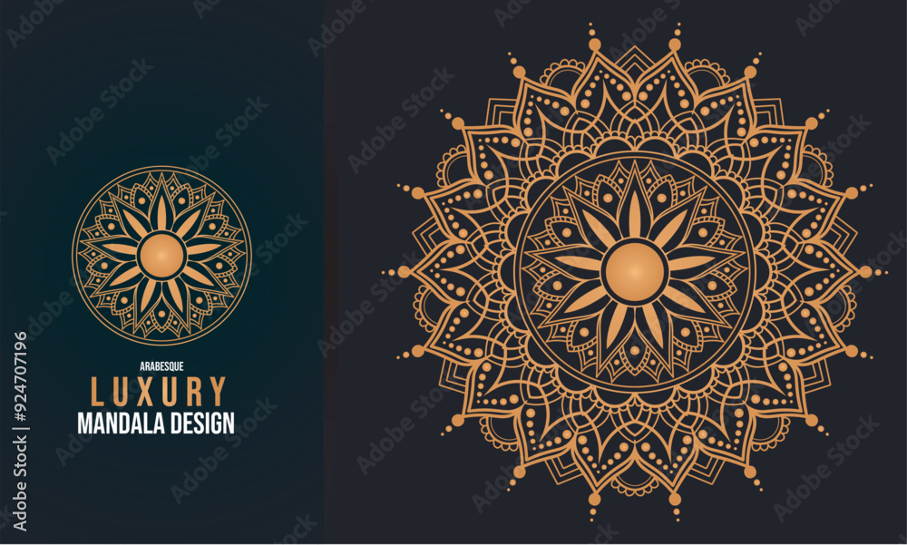 Luxury ornamental mandala design with gorgeous arabesque pattern style background for floral pattern card, invitation card, anniversary card, tiles, mosaic, texture, wall for decorating. Luxury ornamental mandala design with gorgeous arabesque pattern style background for floral pattern card, invitation card, anniversary card, tiles, mosaic, texture, wall for decorating.
