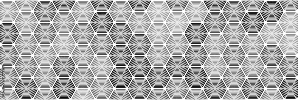 Geometric minimal background with abstract linear hexagons grid. Vector grey polygonal honeycomb design Geometric minimal background with abstract linear hexagons grid. Vector grey polygonal honeycomb design