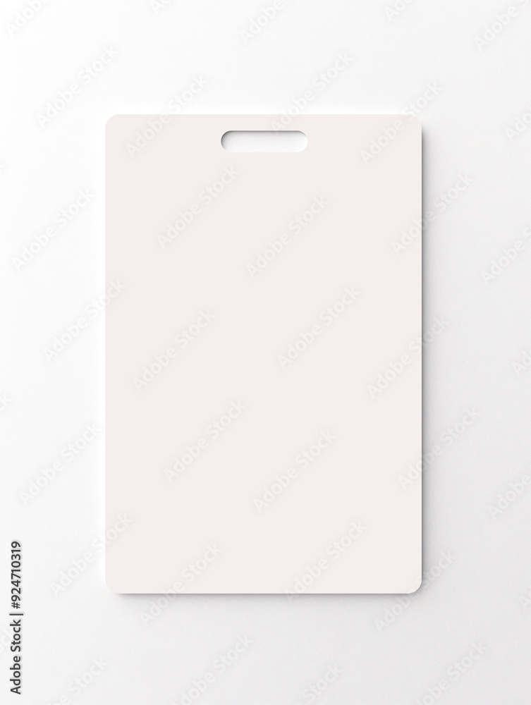 ID card mockup template isolated on white ID card mockup template isolated on white