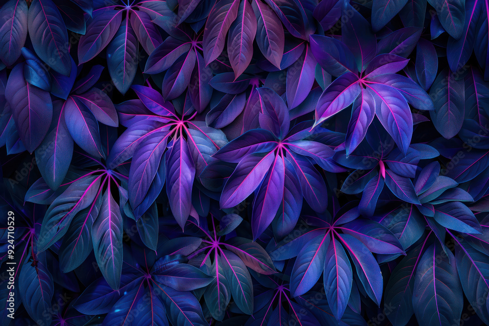 Purple And Blue Yucca Leaves Purple And Blue Yucca Leaves