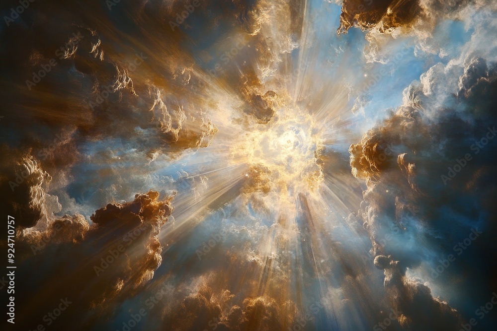 Fototapeta premium Divine jerusalem captured in a photograph, christian realm of god s heavenly kingdom