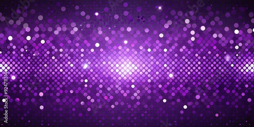 Wallpaper Mural Vibrant purple background featuring shimmering glitter dots in a halftone pattern, creating a mesmerizing and eye-catching design perfect for festive and celebratory projects. Torontodigital.ca