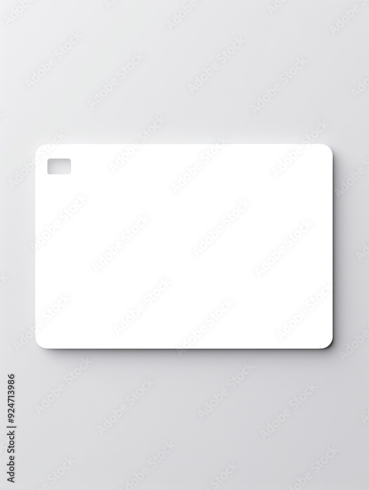 ID card mockup template isolated on white ID card mockup template isolated on white