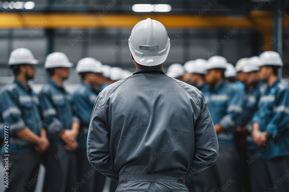 Workers in a factory for the production of electronics generative AI Workers in a factory for the production of electronics generative AI