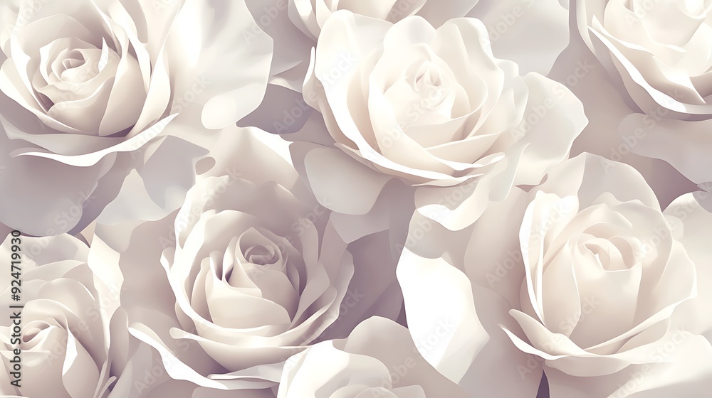 A close-up shot of delicate white roses, capturing the intricate details of their petals and the soft, romantic mood. A close-up shot of delicate white roses, capturing the intricate details of their petals and the soft, romantic mood.