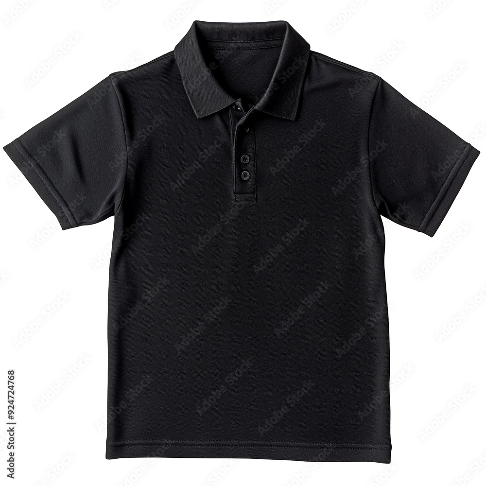 Black short sleeve Polo t-shirt mockup isolated on transparent or white background
Black short sleeve Polo t-shirt mockup isolated on transparent or white background