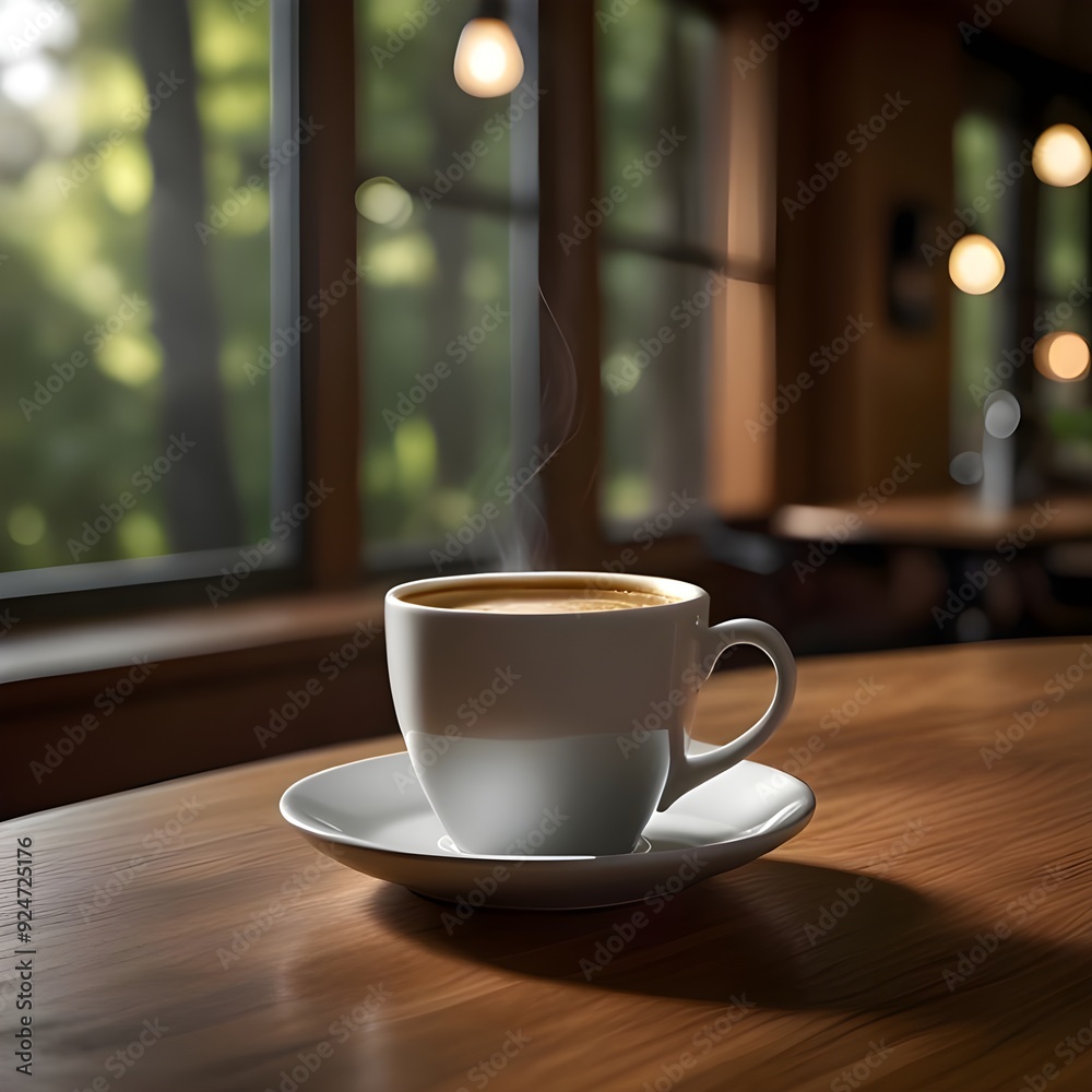 cup of coffee on table cup of coffee on table