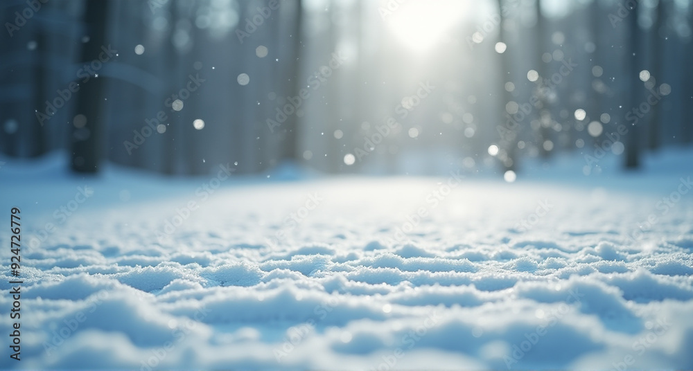 Fototapeta premium snow covered road