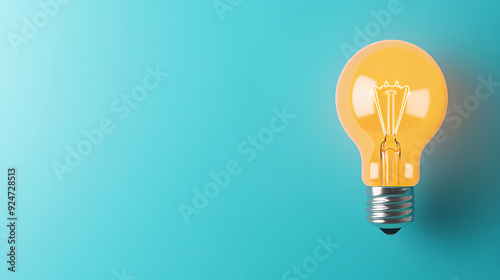 Lightbulb on blueprint for innovative planning