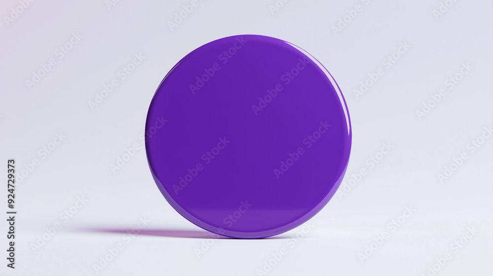 3d purple circle
