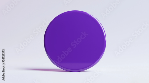 3d purple circle