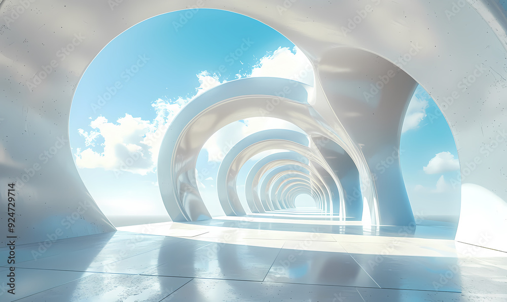 Obraz premium 3d render of a building