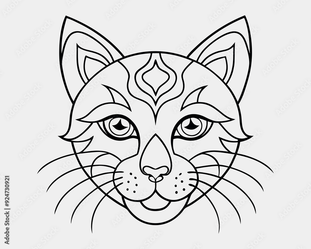 Tiger line art Tiger line art