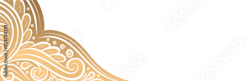 luxury golden mandala for Indian wedding invitation card template design Islamic Arabic gold mandala ornament white background