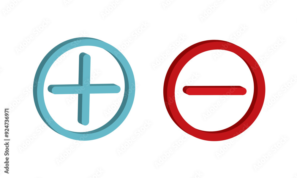 plus- minus icon. subtract and add icon in color for web site and mobile app vector.
plus- minus icon. subtract and add icon in color for web site and mobile app vector.