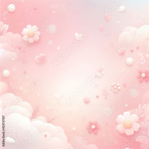 Pink pastel background. AI generative