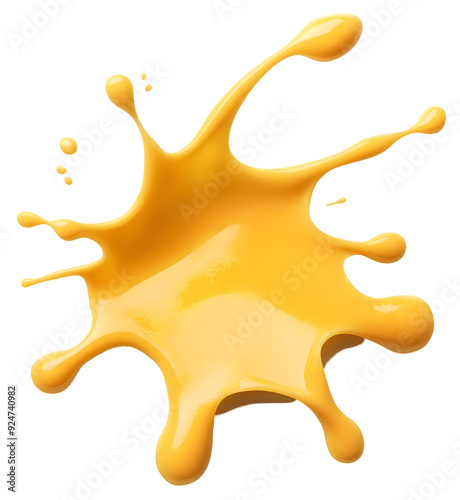 Melted Cheese Splash Transparent Background Cutout