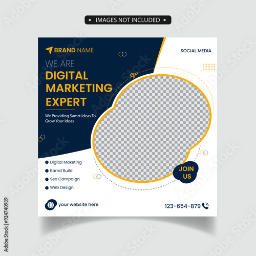 digital marketing agency social media post template