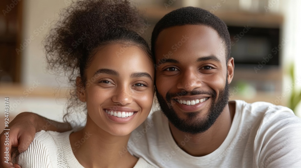 Happy Couple Smiling with House Keys, Generative AI Happy Couple Smiling with House Keys, Generative AI