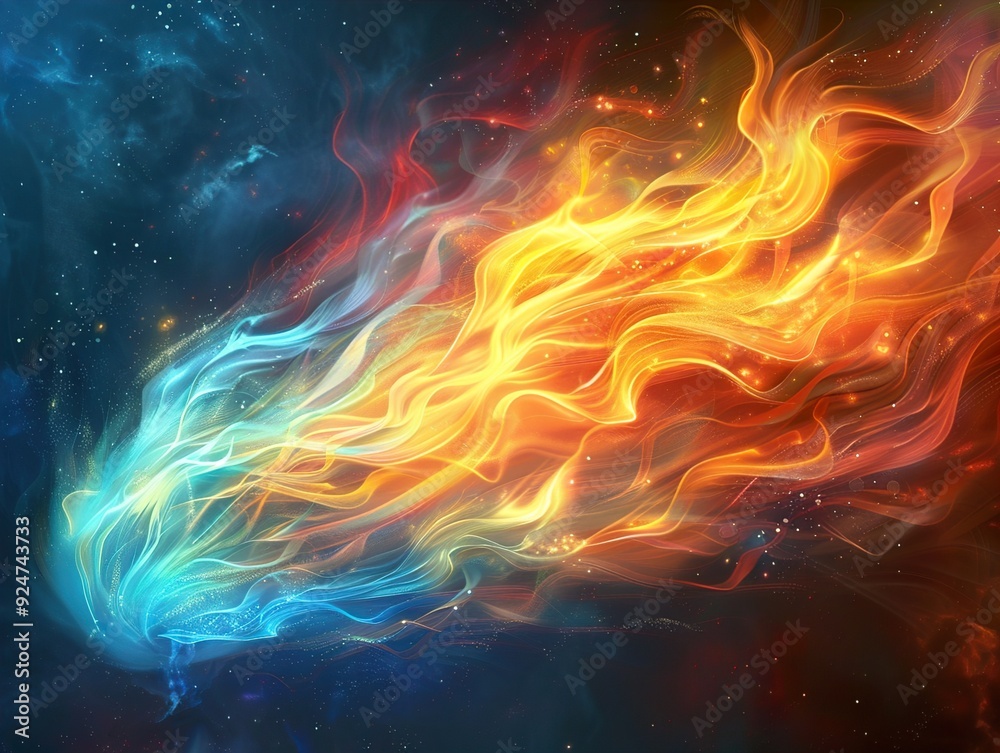 Colorful comet Colorful comet