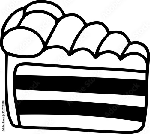 cake slice vector illustration