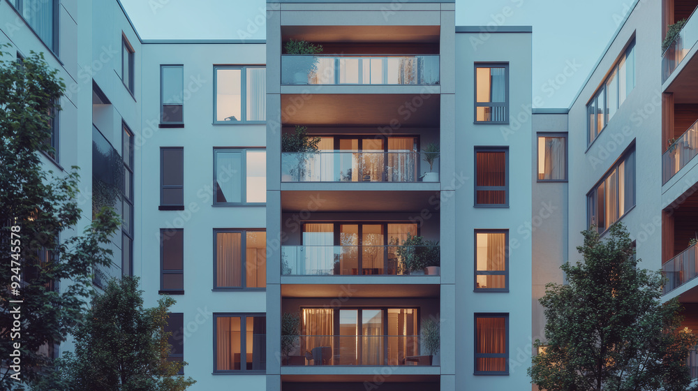 A 3D rendering focused on the theme of real estate investment, particularly the renting or purchasing of apartments A 3D rendering focused on the theme of real estate investment, particularly the renting or purchasing of apartments