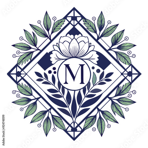 geometry and floral monograms
