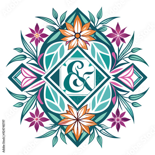 geometry and floral monograms