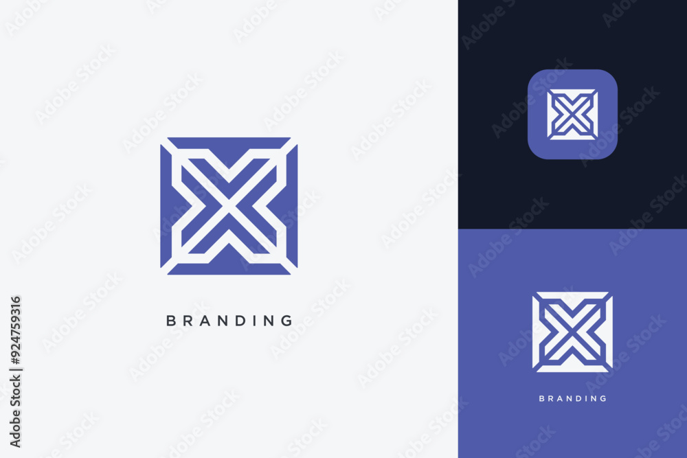 X Letter trademark brand logo X Letter trademark brand logo