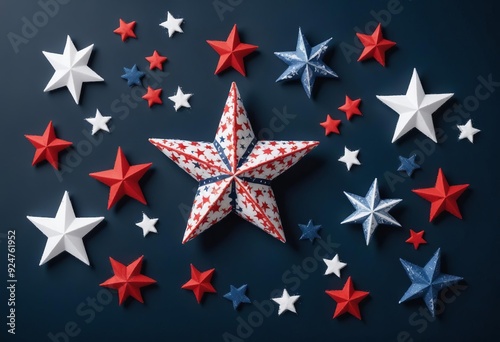 4th of July American Independence Day stars decorations