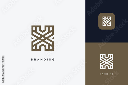 X Letter trademark brand logo