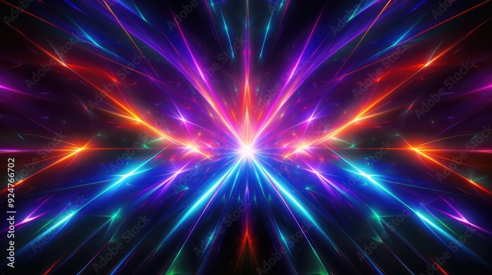 digital abstract futuristic background glow in neon colors