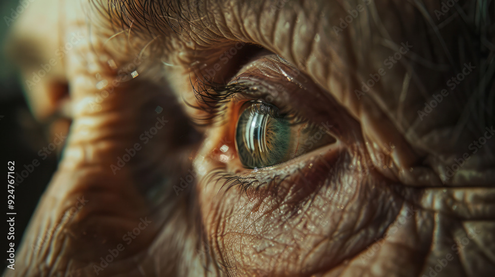 Close-Up of Elderly Woman's Eye Close-Up of Elderly Woman's Eye