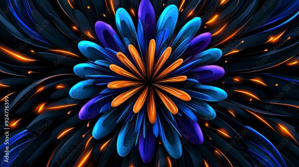 A Dazzling Display of Colorful Lights and Shapes Captivatingly Explodes in a Floral Design, Infusing Joy and Celebration into Any Setting with its Radiant Energies A Dazzling Display of Colorful Lights and Shapes Captivatingly Explodes in a Floral Design, Infusing Joy and Celebration into Any Setting with its Radiant Energies