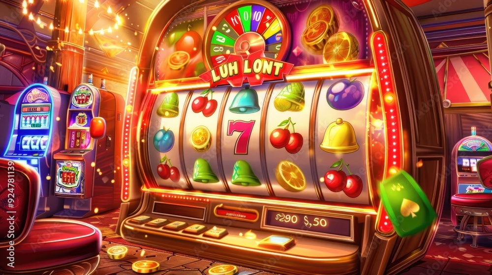 Online casino player celebrating a big win, laptop screen displaying winning slot machine Online casino player celebrating a big win, laptop screen displaying winning slot machine