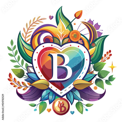 Wallpaper Mural the logo monogram of the letters b Torontodigital.ca