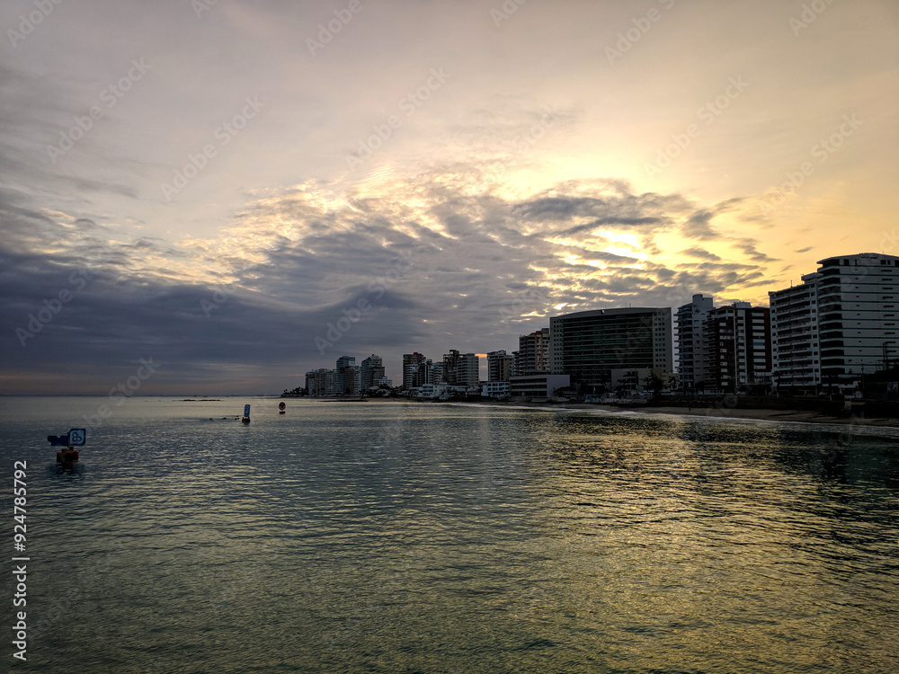 custom made wallpaper toronto digitalSalinas beach from the sea, early morning, Ecuador