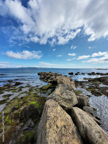 Irish coast near Galway at low tide photo