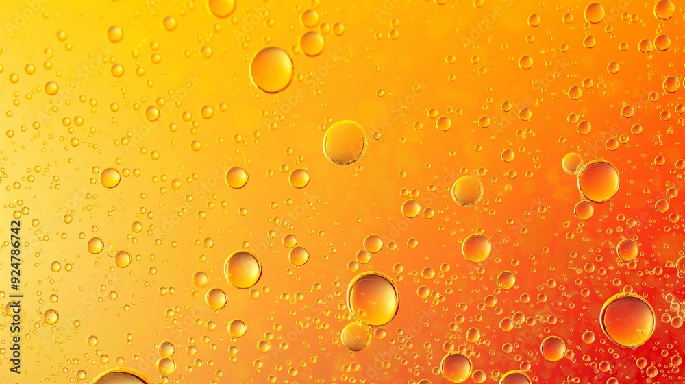 A smooth gradient liquid background with tiny air bubbles suspended throughout, transitioning from sunny yellow to a deep orange. A smooth gradient liquid background with tiny air bubbles suspended throughout, transitioning from sunny yellow to a deep orange.