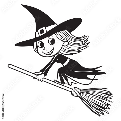 Cute Halloween coloring page for toddlers kids and adults simple and bold easy halloween line art