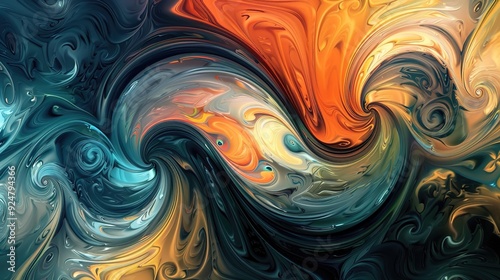 Swirl pattern wallpaper