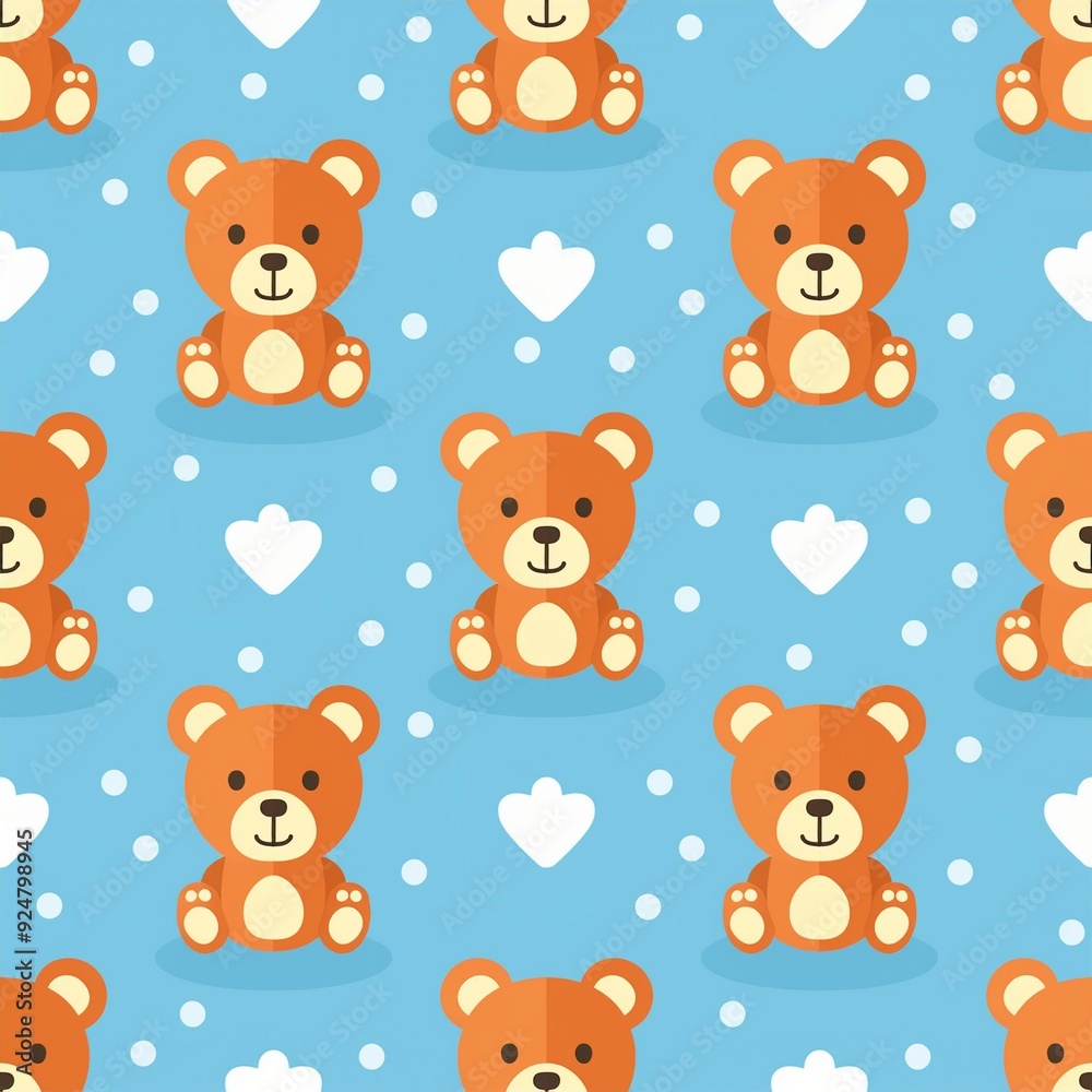 seamless pattern with teddy bears seamless pattern with teddy bears