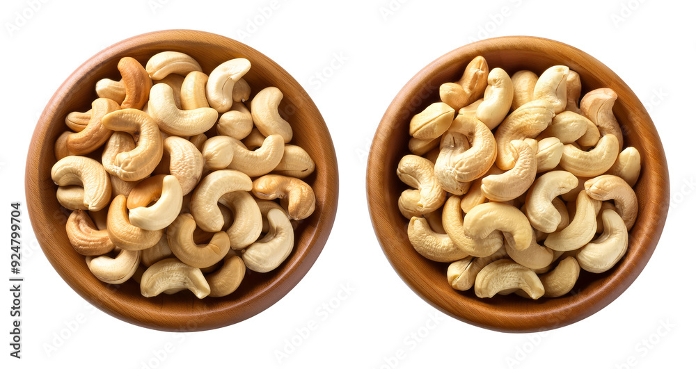 cashew nut in the bowl, on transparent background cashew nut in the bowl, on transparent background