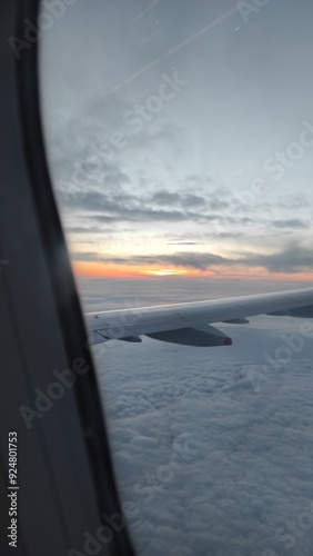 view from airplane window