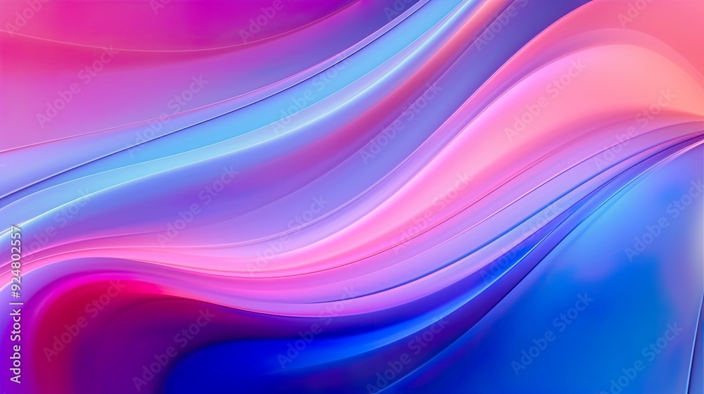 Abstract soft waves Beautiful Abstract 3D Background with Smooth Silky Shapes soft forms ..