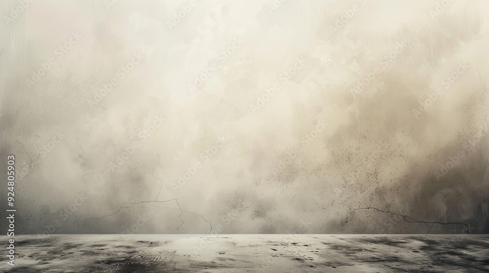 Fototapeta premium Beige gray grainy gradient background poster backdrop background