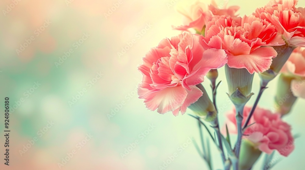 A beautiful bouquet of soft pink carnations brings a touch of elegance to any setting. Ideal for decoration or as a gift. This floral piece captures the essence of nature. AI A beautiful bouquet of soft pink carnations brings a touch of elegance to any setting. Ideal for decoration or as a gift. This floral piece captures the essence of nature. AI