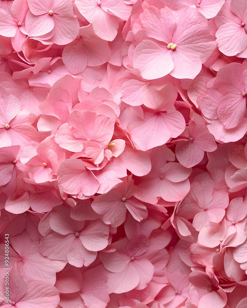 Close-up of pink hydrangea flowers background Close-up of pink hydrangea flowers background